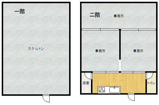 水源町 貸店舗の間取り