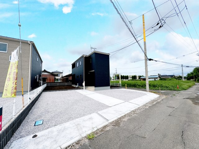 Livele Garden伊勢崎市境米岡　新築住宅１号棟の外観