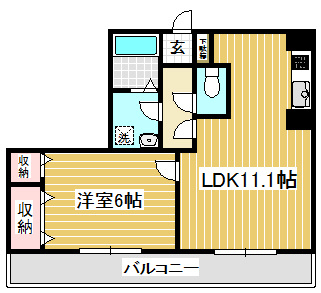 クレールⅤの間取り
