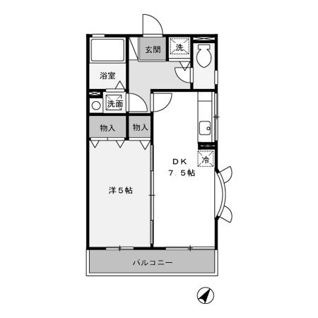 【間取り】 | ハイム九曜Ⅰ