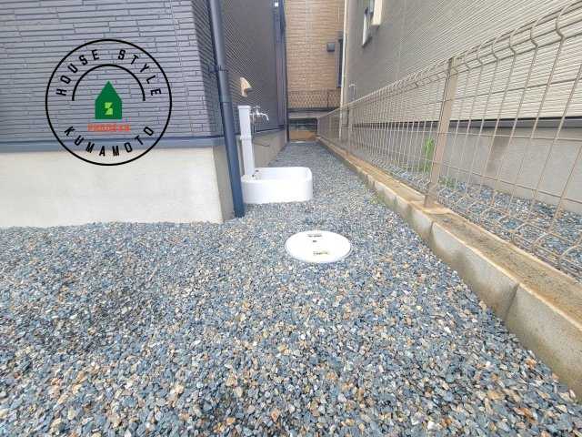 熊本市西区新土河原2丁目第1-3棟（2号棟）　の庭|お庭で自由な時間を過ごせます。