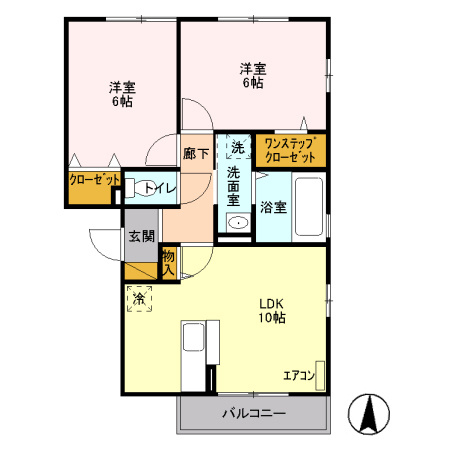 アンソレイユの間取り
