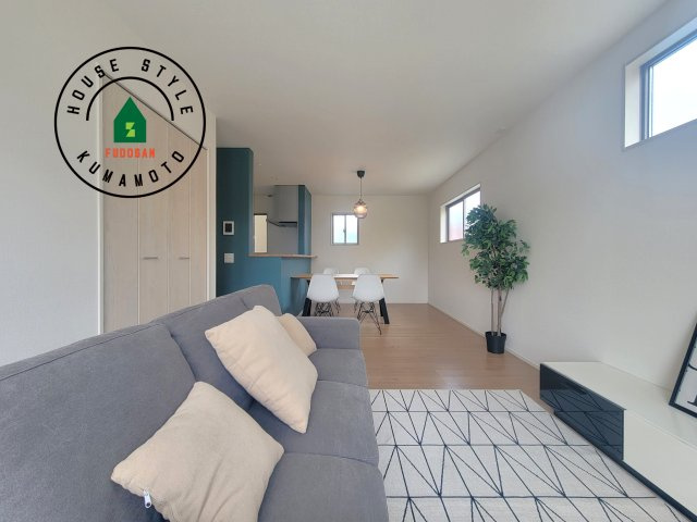 熊本市西区新土河原2丁目第1-3棟（3号棟）　の居間・リビング|多くの時間を過すことになるリビングだからこそ、いつも穏やかな空間・解放感が味わえ毎日が充実します。