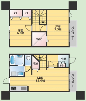 【間取り】 | ヒルトップ千里山田