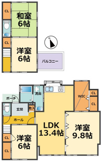 【間取り】 | 西宮市花園町　中古戸建