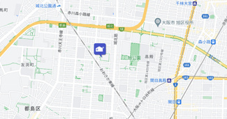【地図】 | スクエアメゾン高殿　旭化成ヘーベルメゾンHEBEL HAUS