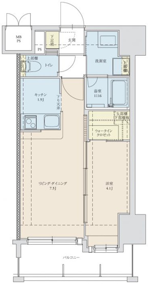【間取り】 | 仲介手数料無料！HPに初期費用掲載「プライスホーム」で検索！ネストピア博多駅前Ⅱ