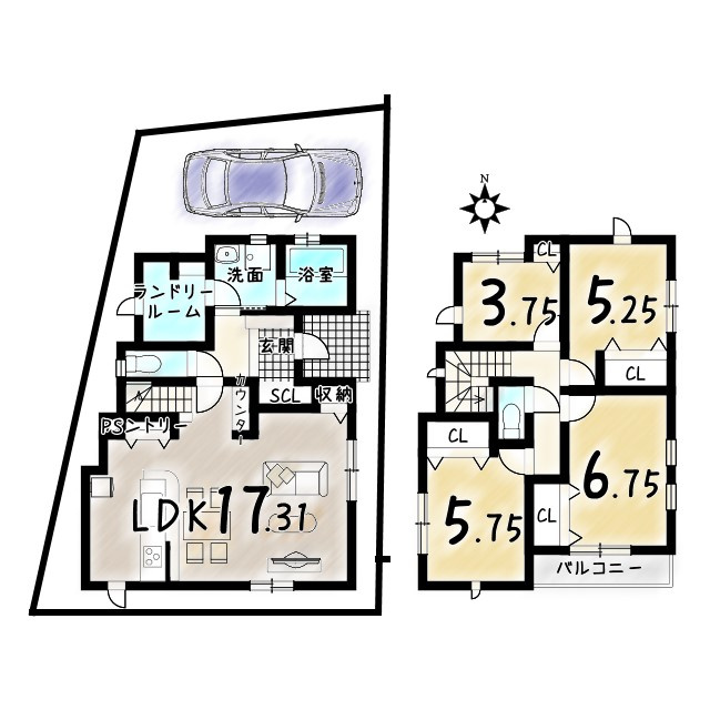 物集女町出口【１４区画】