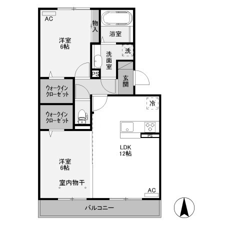 【間取り】 | リヴェールマリーズ F