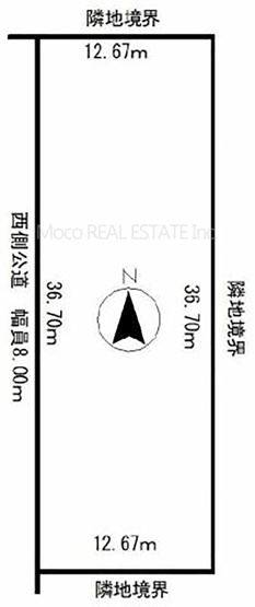 【土地図】 | 北見市西富町土地