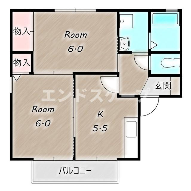 メルべーユ・ミキの間取り|高崎、前橋エリアのお部屋探しはエンドスケープまで！お客様の理想お聞かせ下さい♪