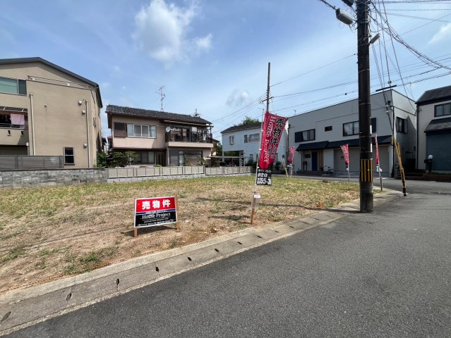 京阪宇治線『桃山南口』駅まで徒歩７分■建築条件なし売土地■伏見区桃山町大島の外観|現地(２０２４年８月撮影)
現況更地