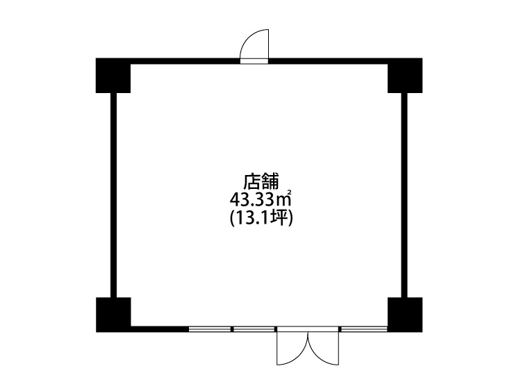 ダイナコートエスタディオ東公園Ⅱ　1階の間取り