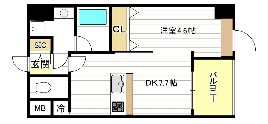 プレジオ難波ASIANの間取り