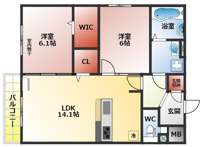 Ｔｉｅｄｅｕｒの間取り