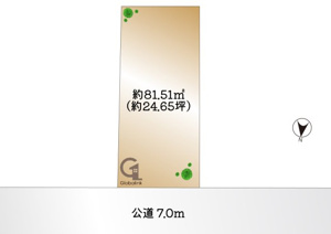 品川区荏原7丁目　建築条件なし土地の画像
