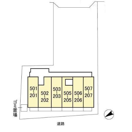 ロイヤルグレース道の駐車場|※別号室参考写真