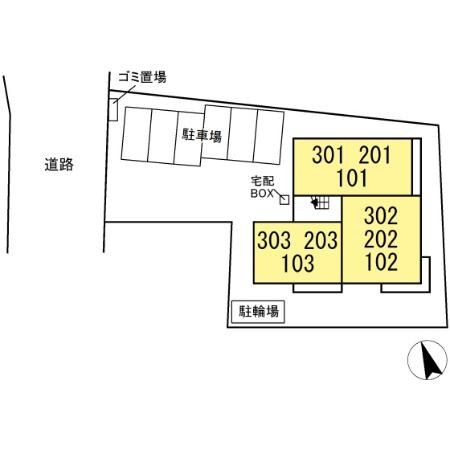 トリシアYH Ⅱの駐車場