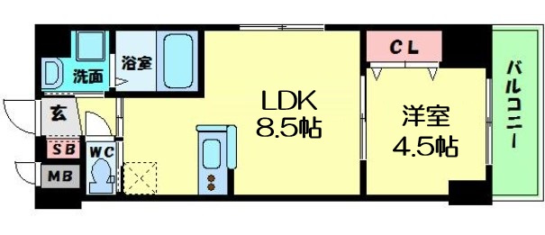 【間取り】 | La CASA 上本町