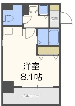 【間取り】 | アーバンフラッツ難波東