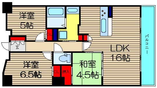 【間取り】 | CITY SPIRE難波 グレイス