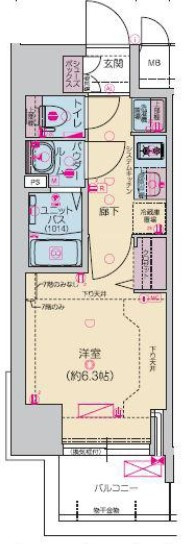 【間取り】 | プレサンス堺筋本町ディスティニー