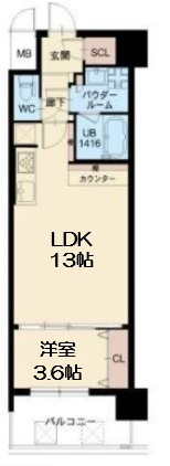 【間取り】 | スプランディッド福島WEST
