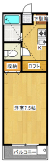 【間取り】 | ウッディパレスフジＤ棟