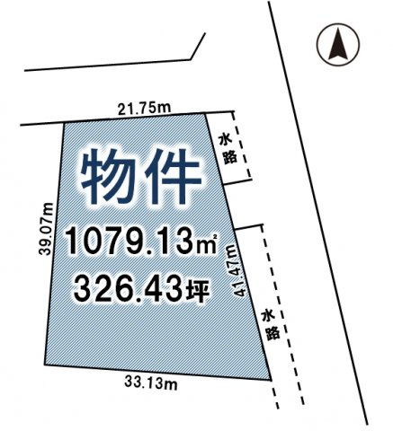 壬生町表町の土地図|区画図