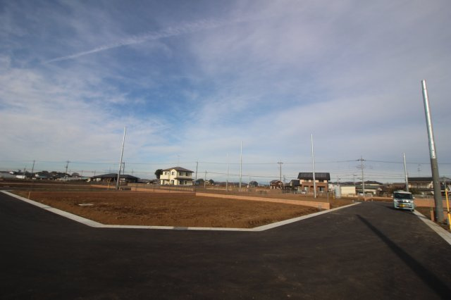 《分譲地》小山市横倉分譲地　全18区画の外観|分譲地南東側より（2024年12月撮影）
