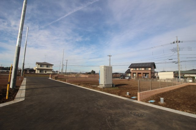 《分譲地》小山市横倉分譲地　全18区画の外観|分譲地北側の区画（2024年12月撮影）