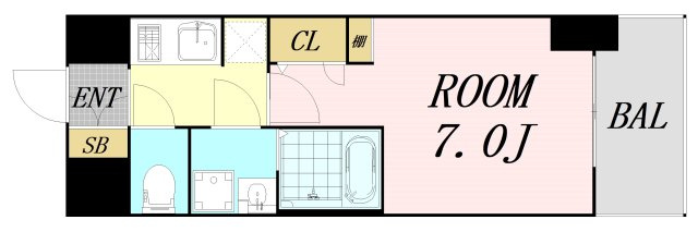 ファーストフィオーレ大阪城イースト　仲介手数料無料の間取り