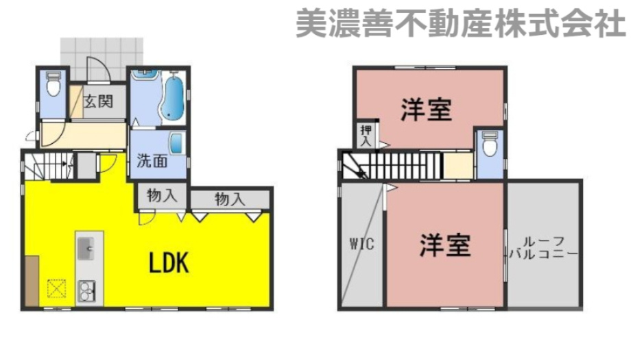 ６３７６９　山県市東深瀬中古戸建ての間取り