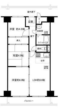 【間取り】 | 日商岩井泉尾マンション