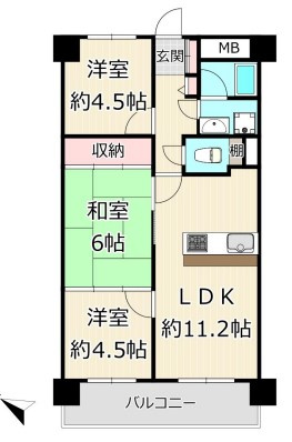 【間取り】 | キングマンション此花