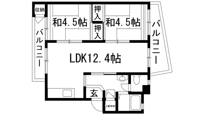 【間取り】 | 逆瀬川19号棟