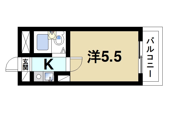 シティパレス21西大寺P-1の間取り|使いやすい間取りです