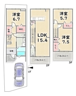 【間取り】 | 右京区西京極東衣手町