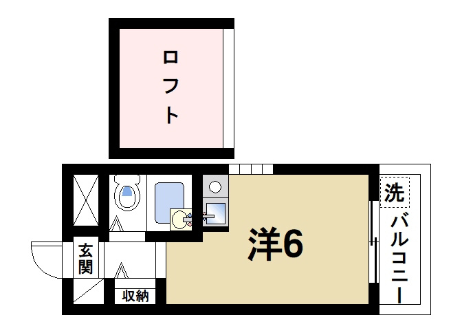 シティパレス21西大寺Part1の間取り|風通しのよい間取りです