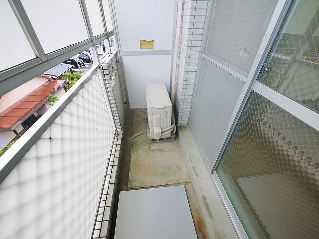 シティパレス21西大寺Part1のバルコニー|陽当たり良好なバルコニーです