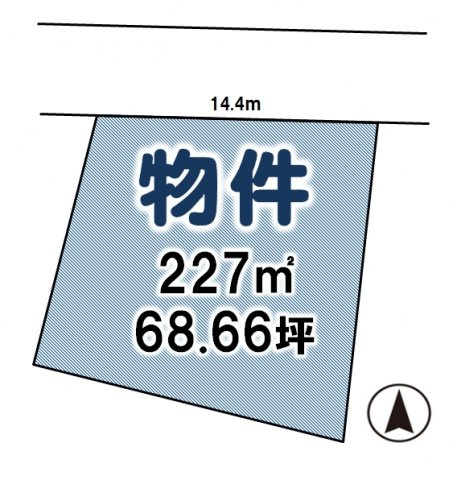 筑西市稲野辺の土地図