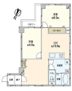 グレイスハイツ板宿の間取り|ご内覧はお気軽にリクラス不動産販売までお問合せください