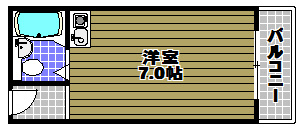 シャトレＳＩ千代田の間取り