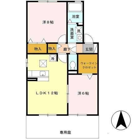 シャルマンコート　Aの間取り