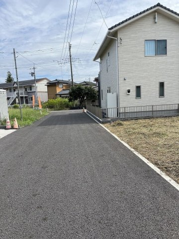 筑西市下川島の前面道路含む現地写真|共有通路部分（2023年9月撮影）
