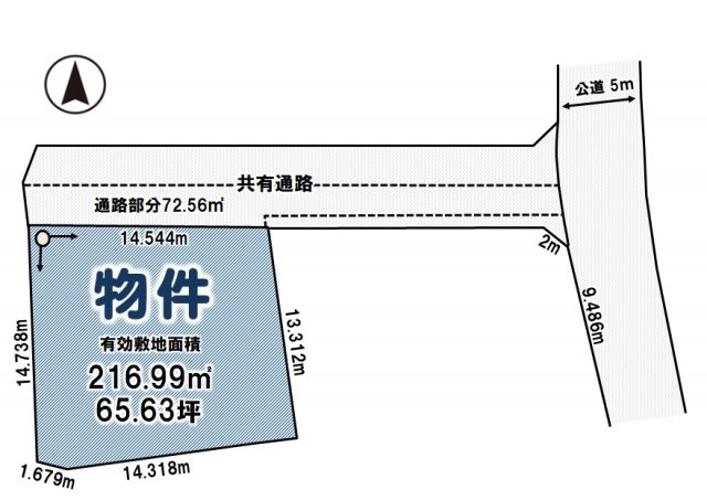 筑西市下川島の土地図|区画図