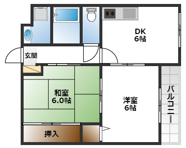 【間取り】 | ヴィラしんべえ弐番館