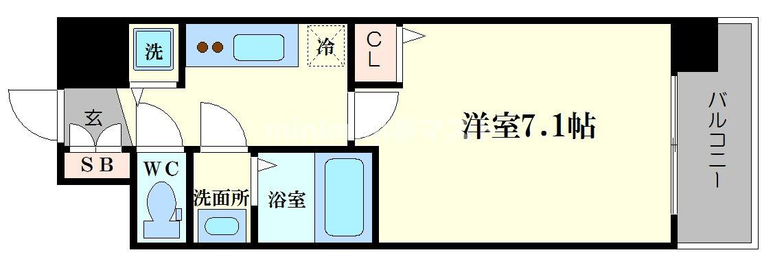 ＬＣ難波サウスゲートの間取り