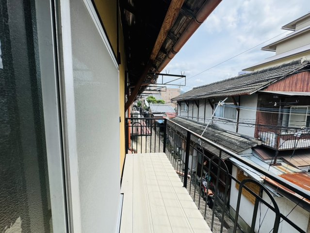 北袋町テラスハウスのバルコニー