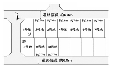 【区画図】 | 亀岡駅北二丁目売土地